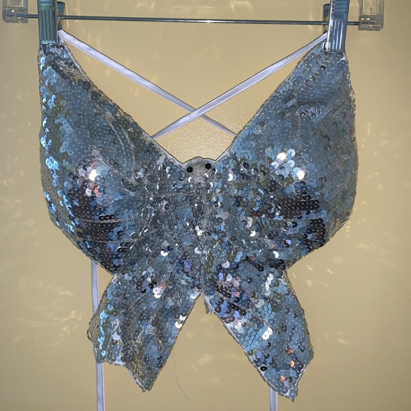 Butterfly top with lace up back - Picture 2 of 2